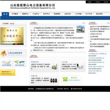山东鲁能泰山电力设备有限公司