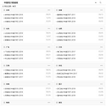 中国统计数据库